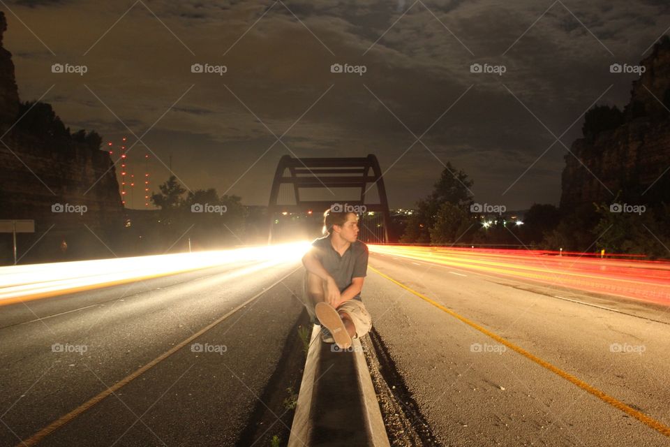 Here's me, playing with long exposure. Watching life fly by. 