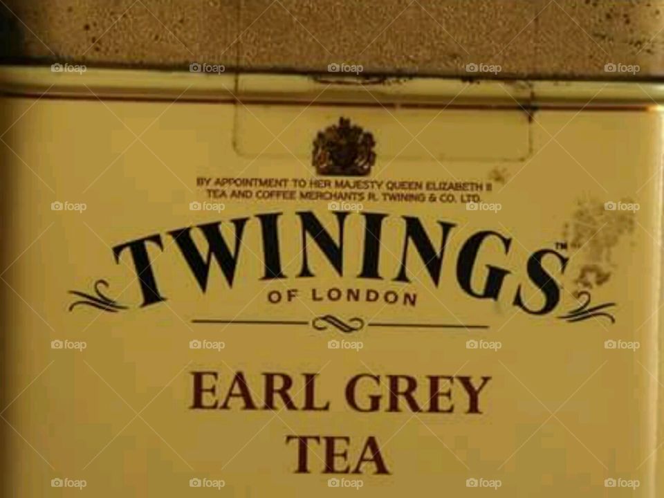 old box of tea , commercial shot