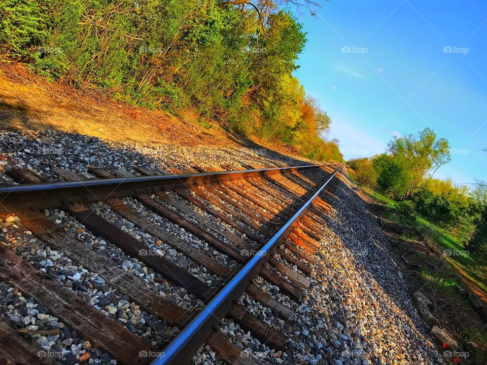 Railroad tracks—taken in Dyer, Indiana 