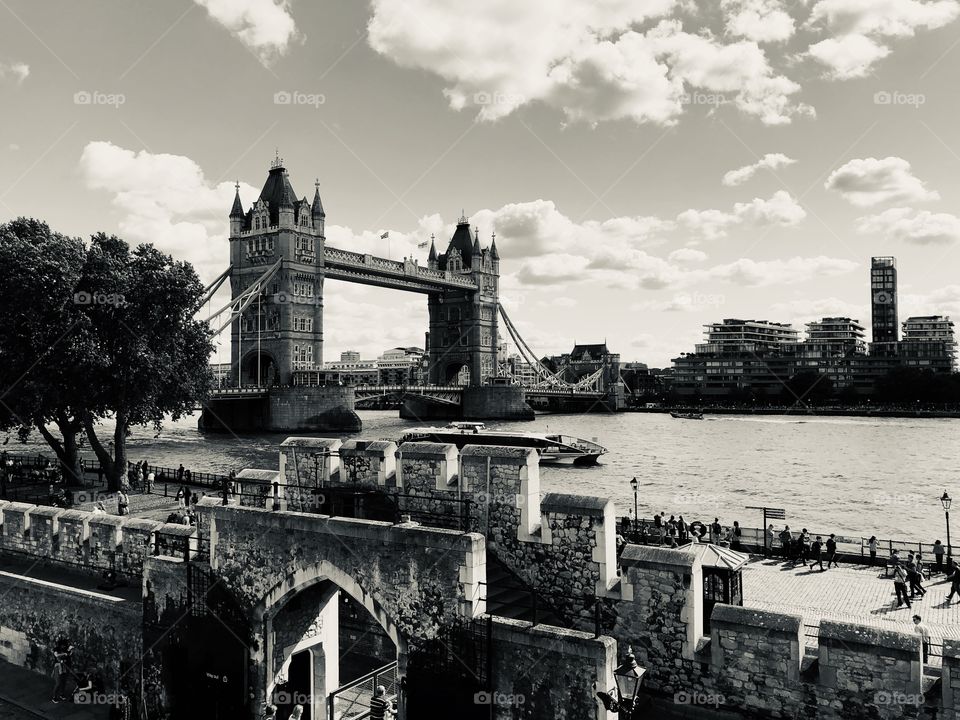 Its a picture of the London bridge during summer, but it reflects how we humans are amazing at creating mind blowing structures in the middle of a populated area 