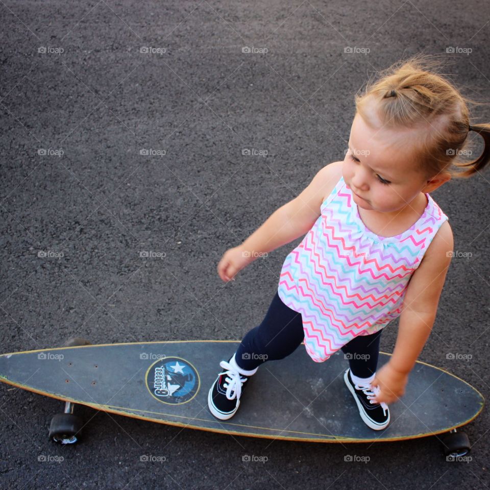 Child, Skateboard, Adolescence, Girl, Fun