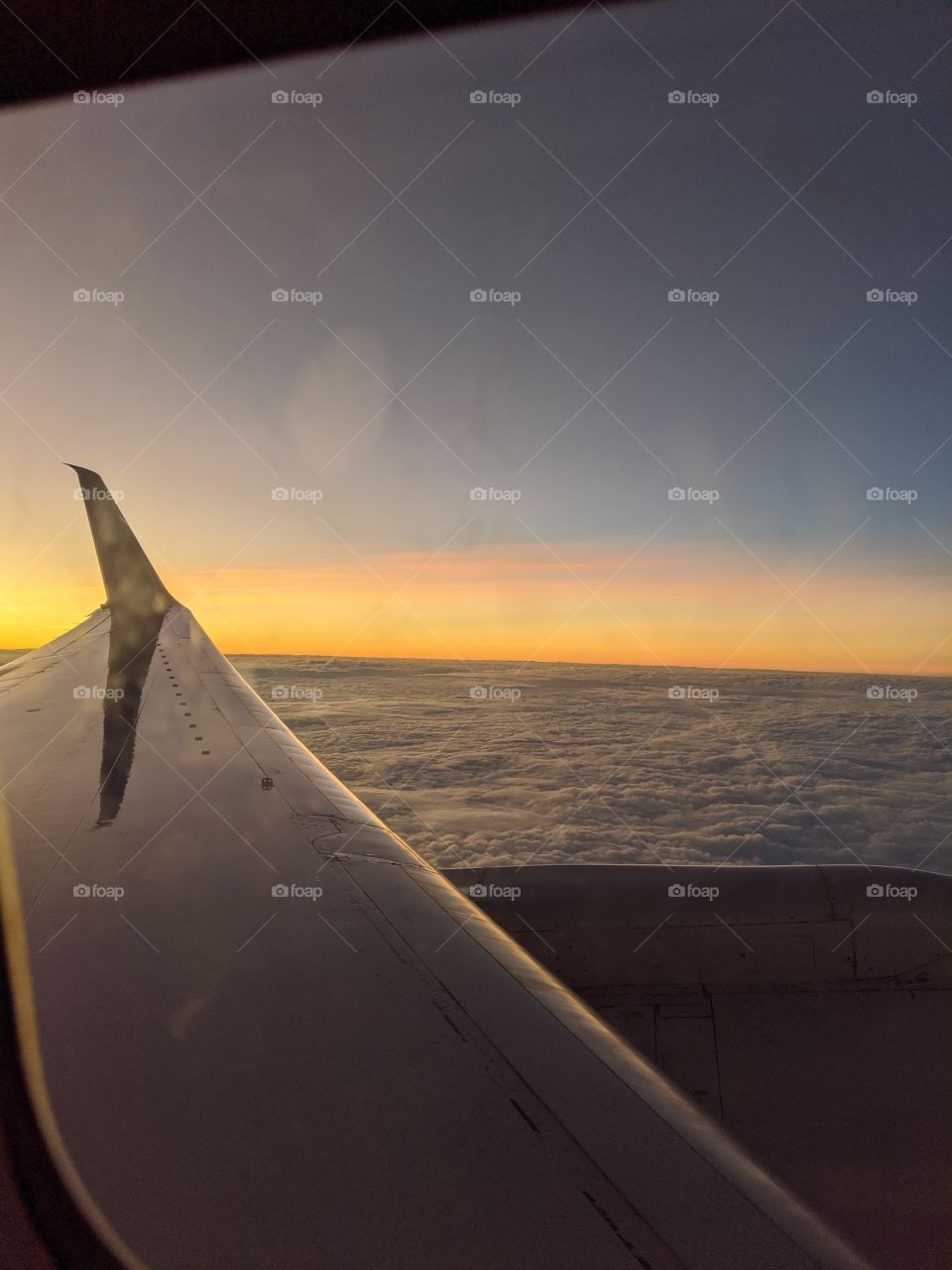 airplane sunset sunrise