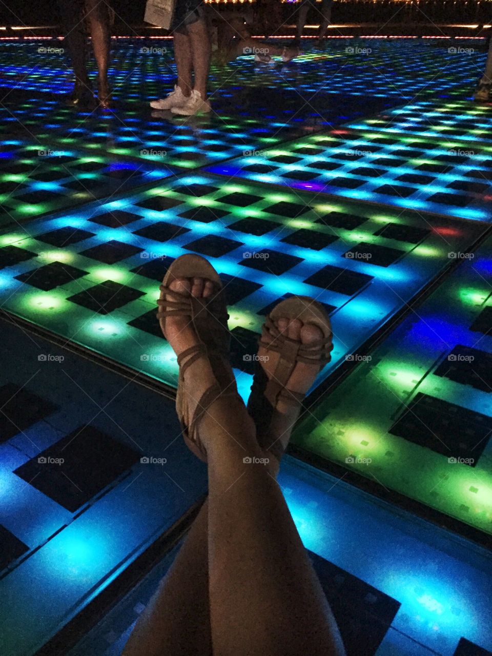 At night in Zadar, Croatia, this floor in the city lights up with the dancing colors from the sun's energy of the previous day. It is such a fun place to sit and finish the day, watching as others gather to also enjoy it's show. 