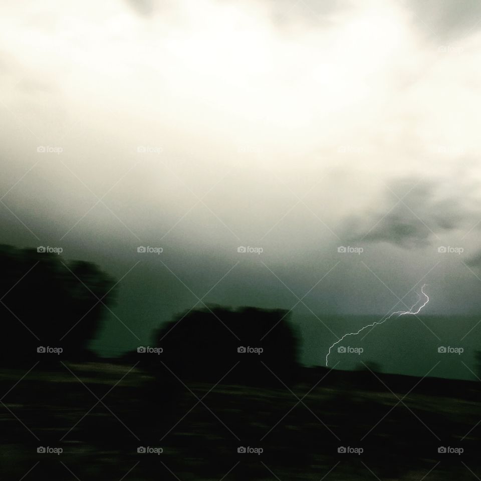 Arizona lightning. Lightning near the Grand Canyon