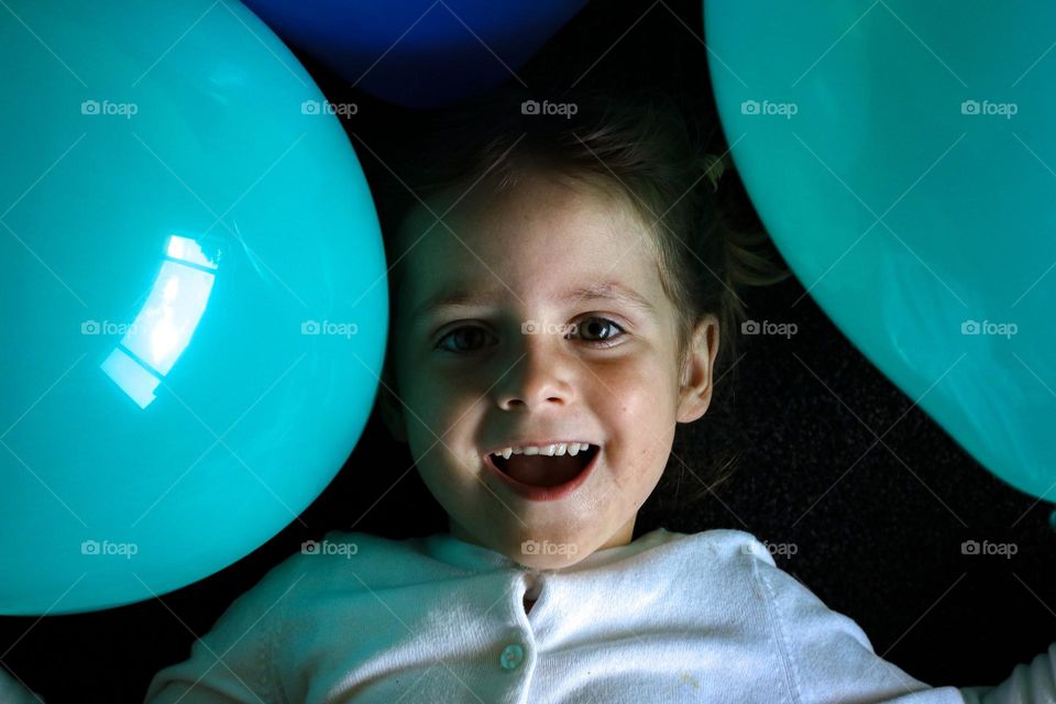 Playing with balloons