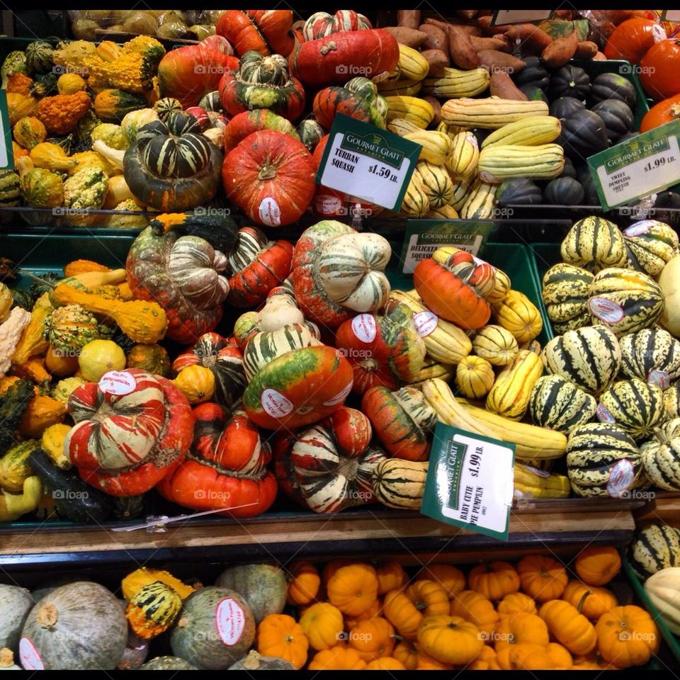 Gourds. Colorful gourds.