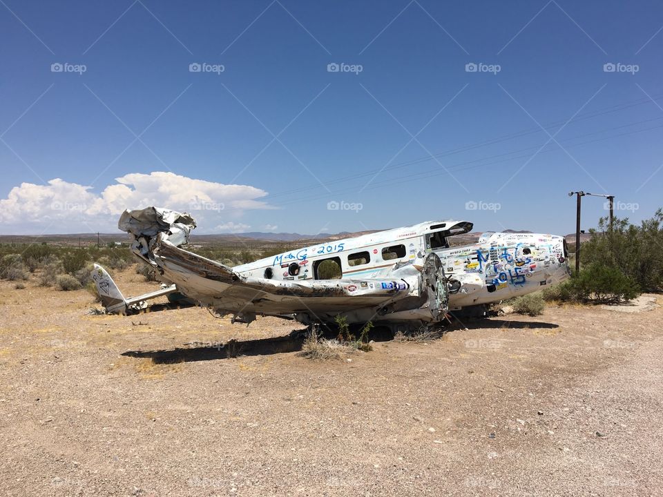 Crashed and abandoned.