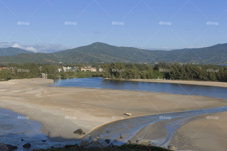 Ferrugem Beach in Santa Catarina Brazil.