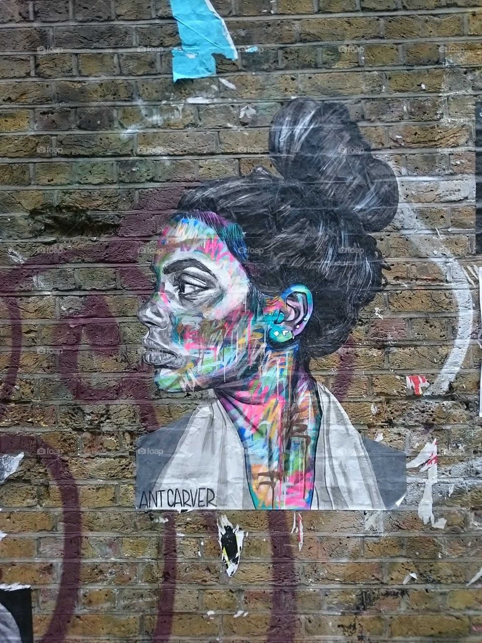 Street art, London, Brick Lane