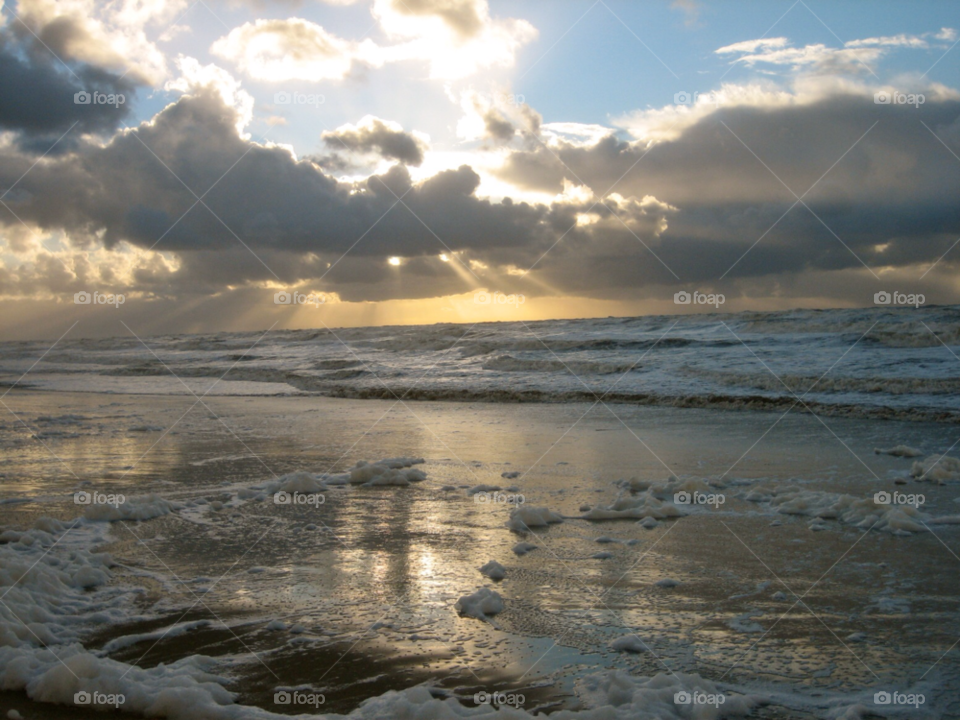 beach ocean sky nature by KathOnEarth