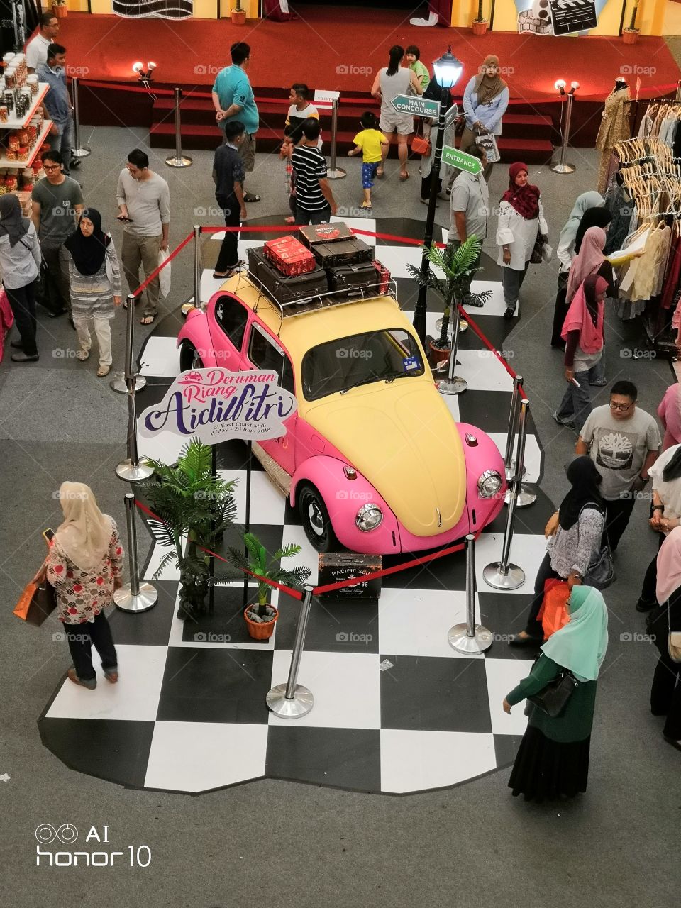 Mini car inside mall. It is during the ramadhan few months ago.