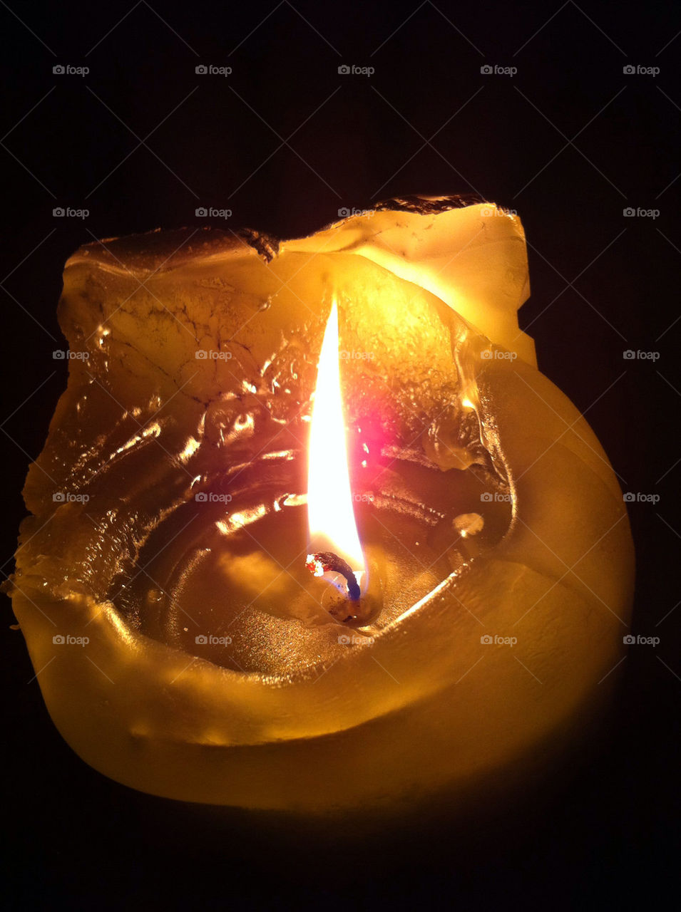 dark hot candle flame by eg5161