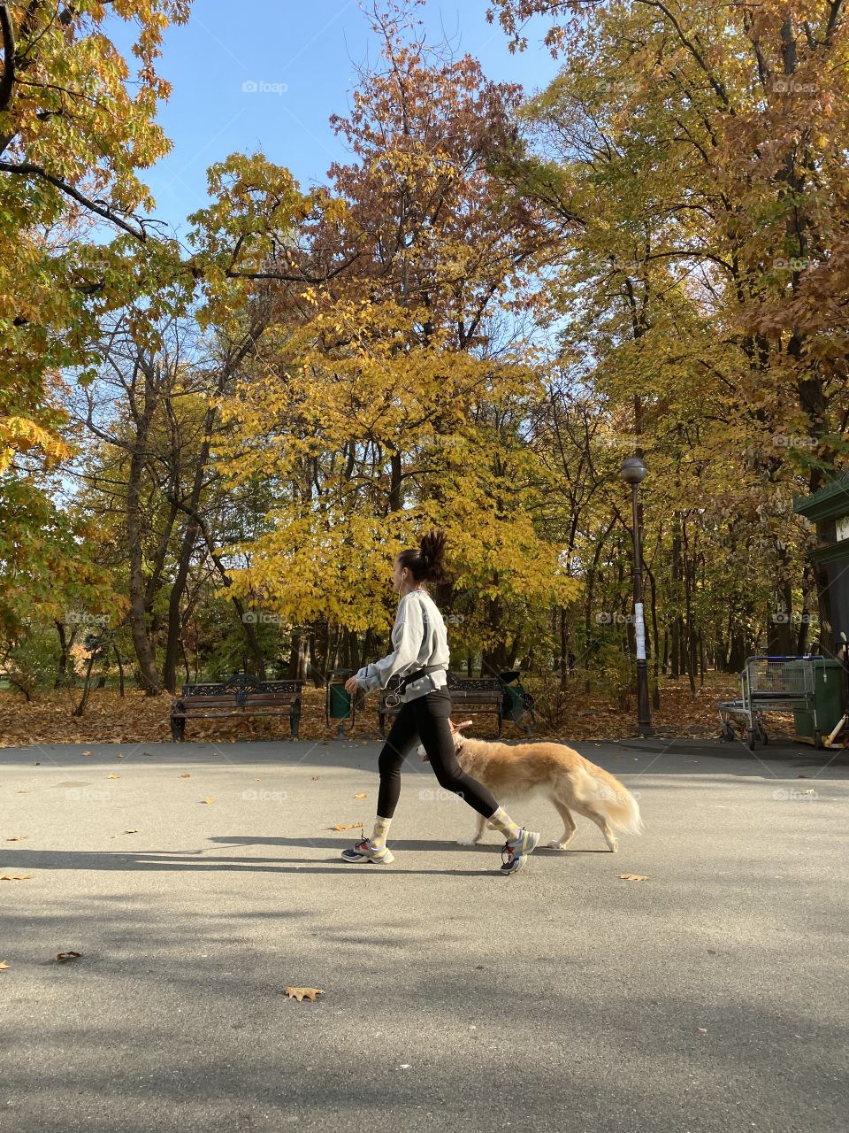 Walking with friend