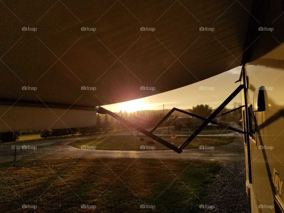 camping in Maine, good night