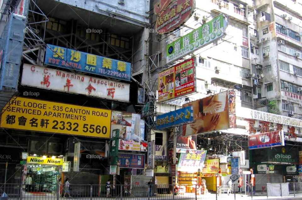 Signs. Nathan Road