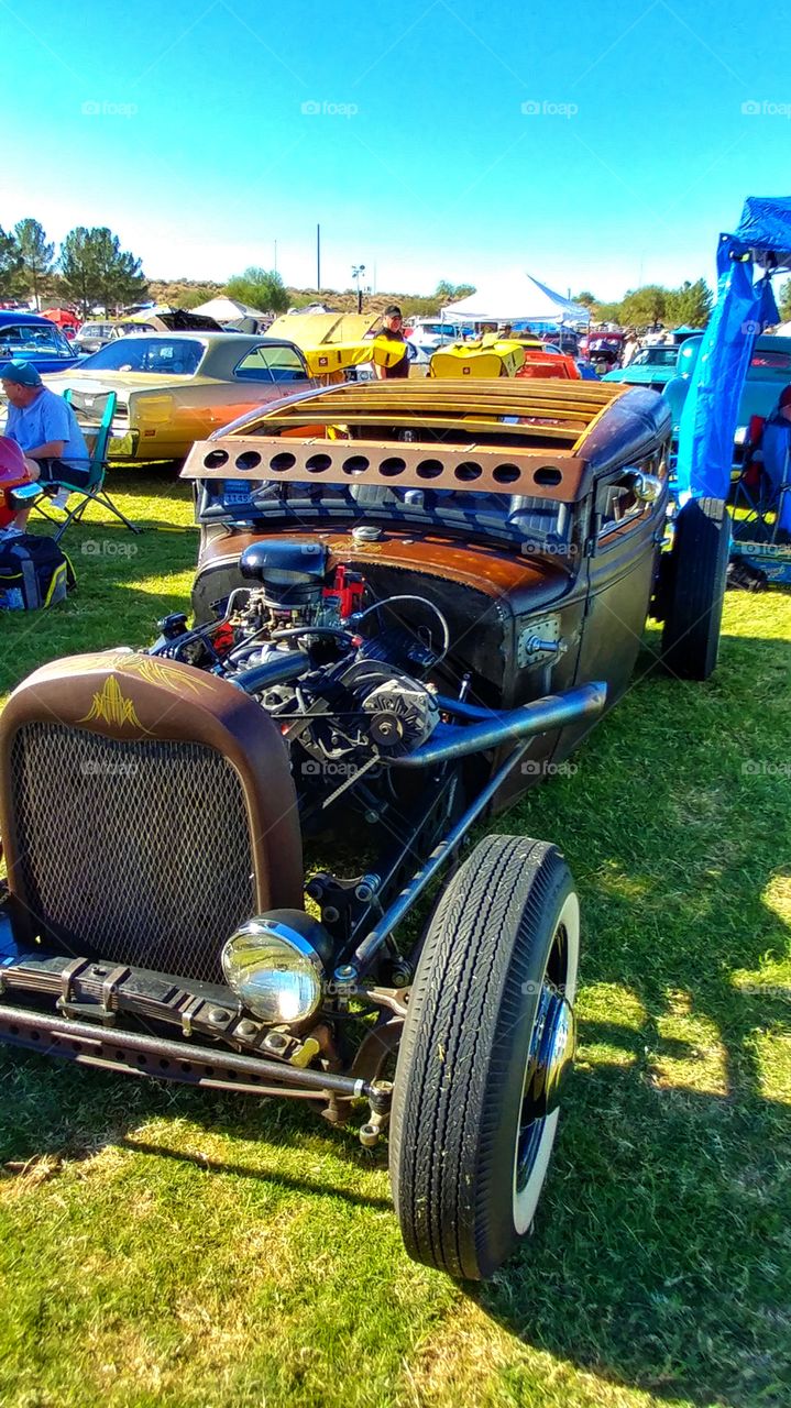 Low and fast. Made to race. Hot Rod Show in Arizona.