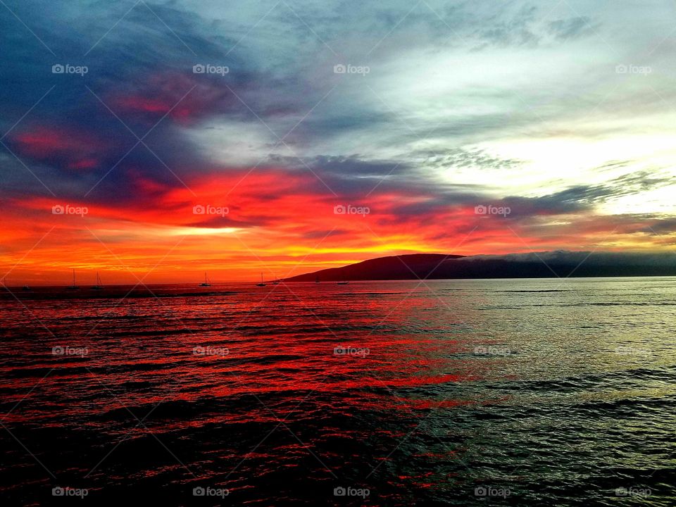 Dramatic sky at sunset