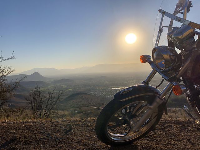 traveling by motorcycle