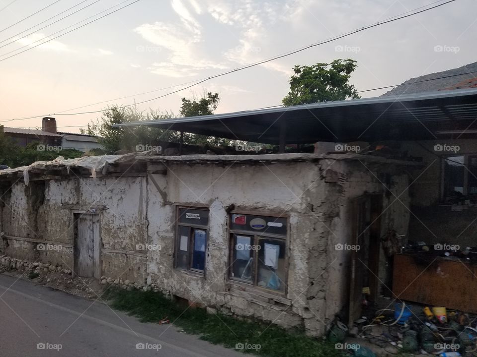 old ancient house in a small town in Turkey