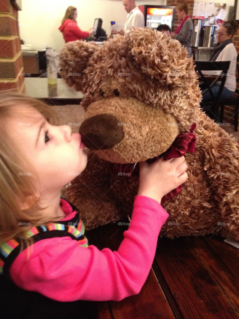 A girl and her bear