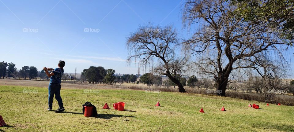 A day at the Golf Driving Range