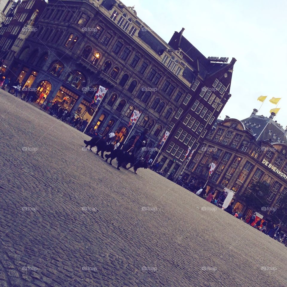 Dam square in Amsterdam