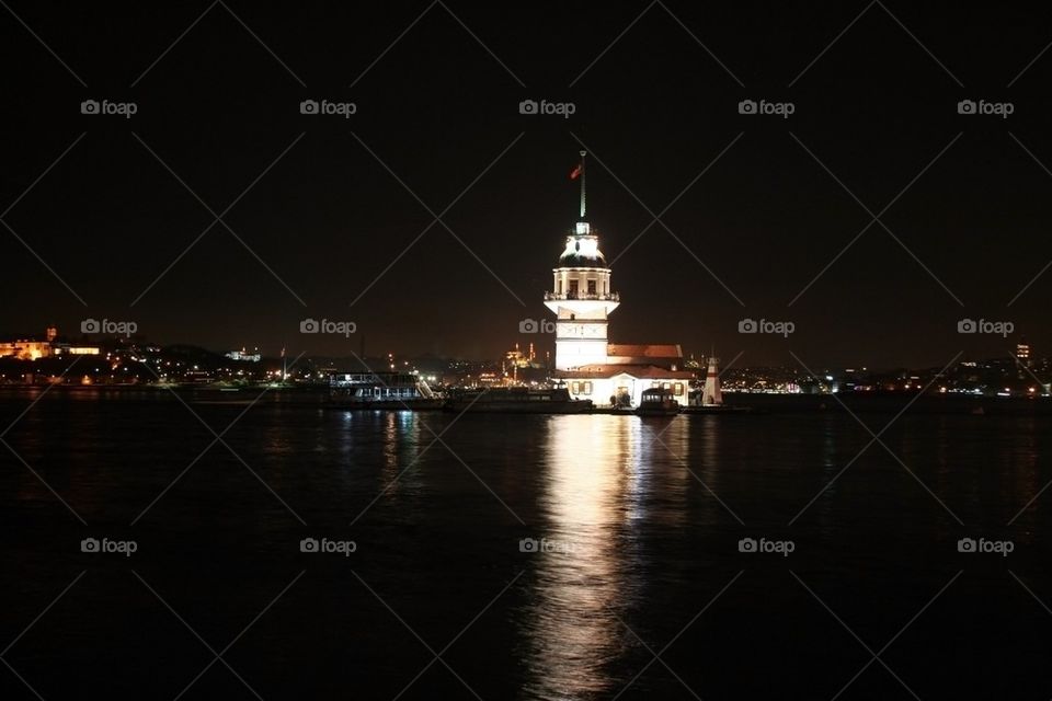 Maiden's Tower at Night