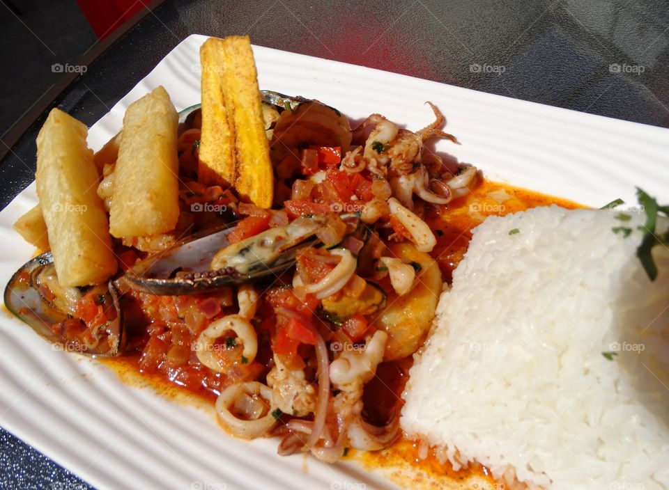 Peruvian Seafood Dish