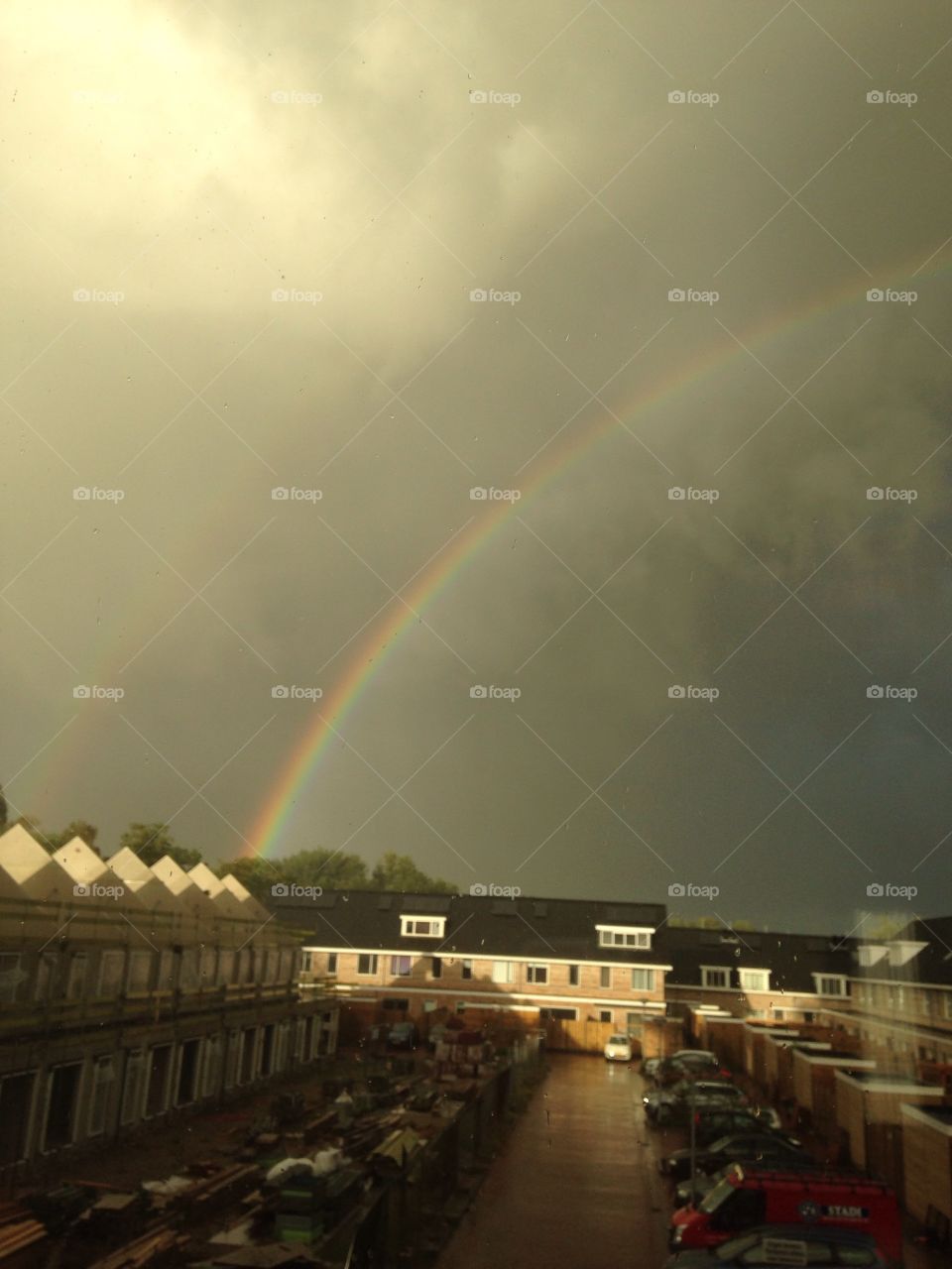 Rainbow, Rain, Storm, Weather, No Person