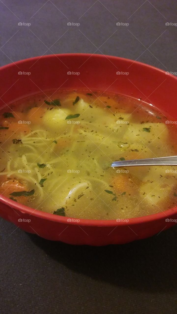 Nothing better than a homemade soup.