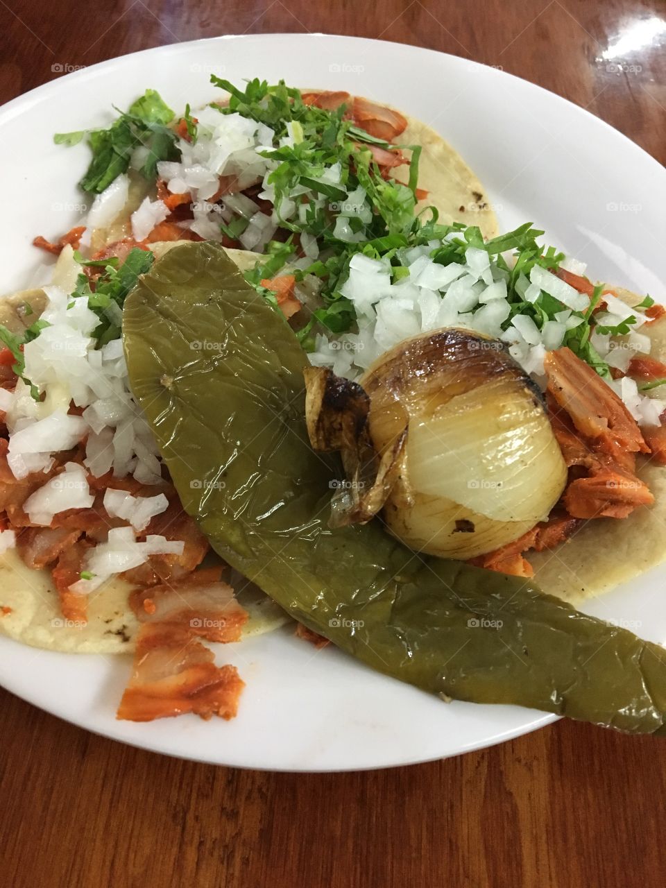 Tacos de Al Pastor con Nopal(cactus) and cebolla(onion) | Nayarit, Mexico