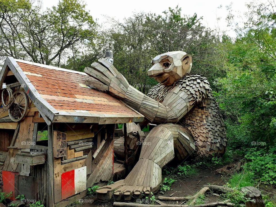 Danish art in the forest