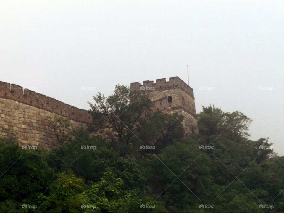 the great wall of china china trees architecture by Amy