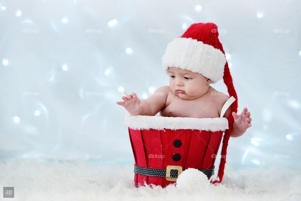 Baby Christmas bucket 