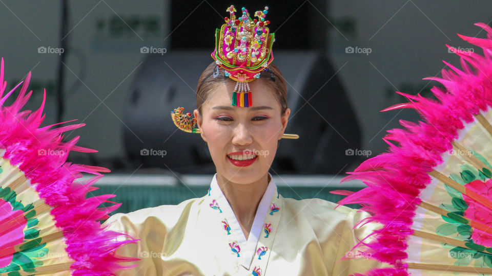 Smiling Asian Dancer