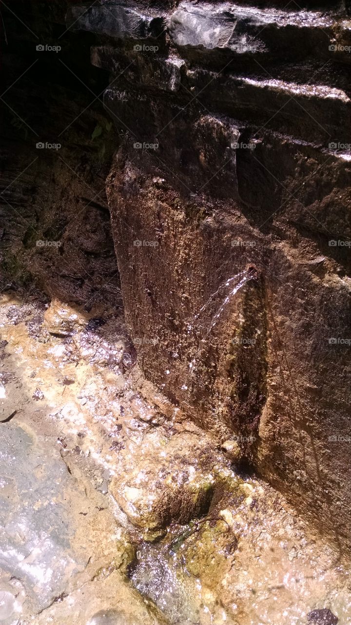 Watkins Glen water spout. Water spout in Watkins Glen State Park.