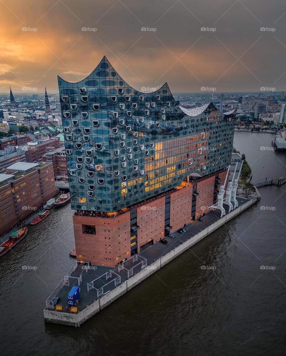Elbphilharmonie concert Hall in Hamburg in Germany