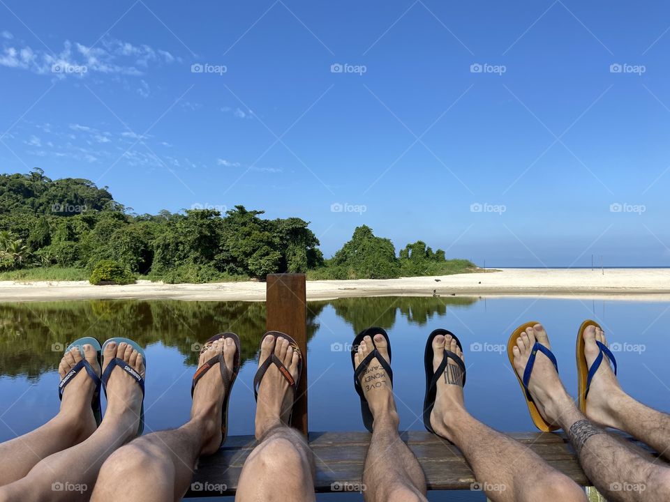 Relaxing at the beach 