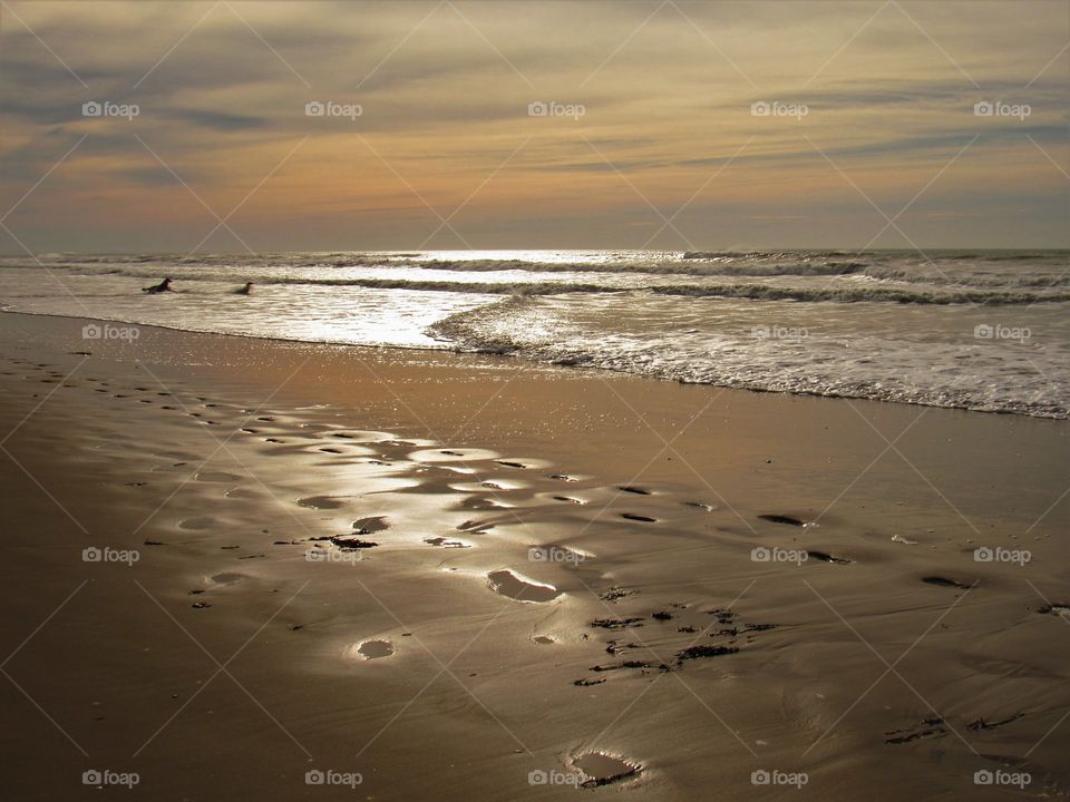 On the beach