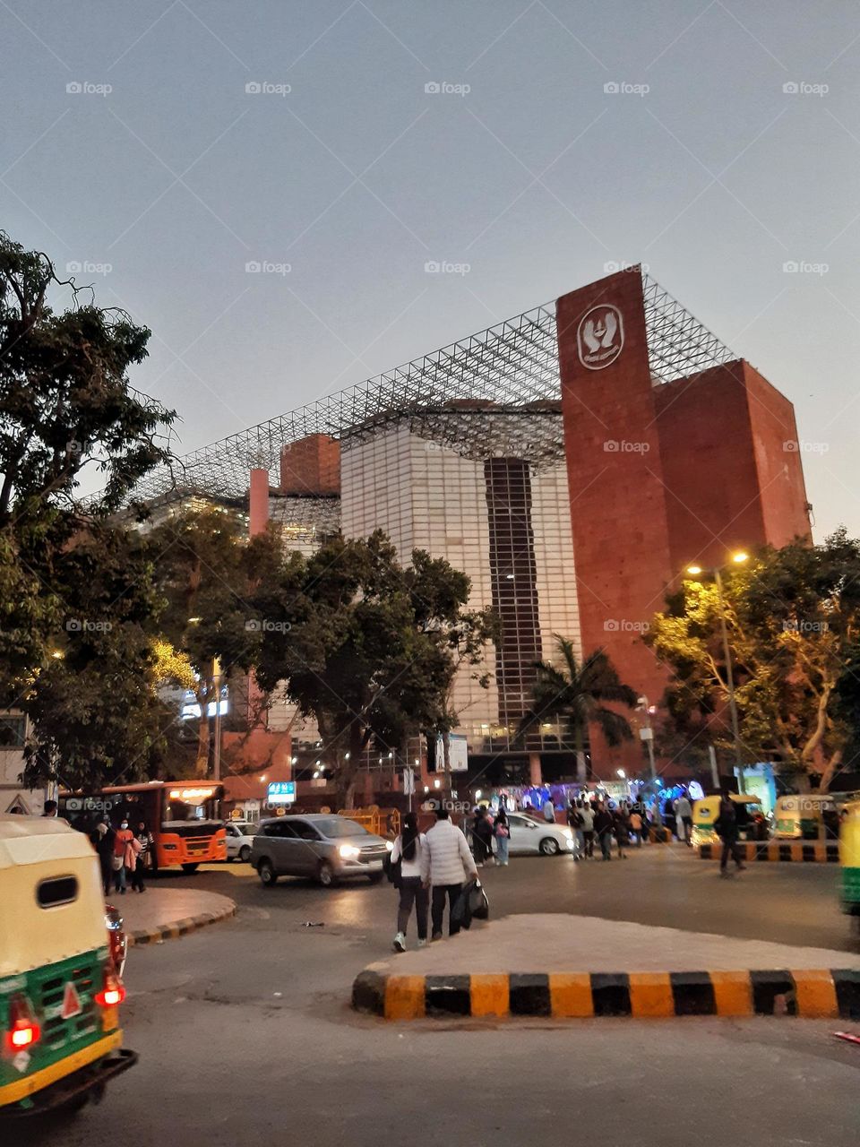 Crowded streets of Delhi