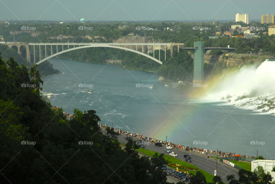 Rainbow over Niagara Falls