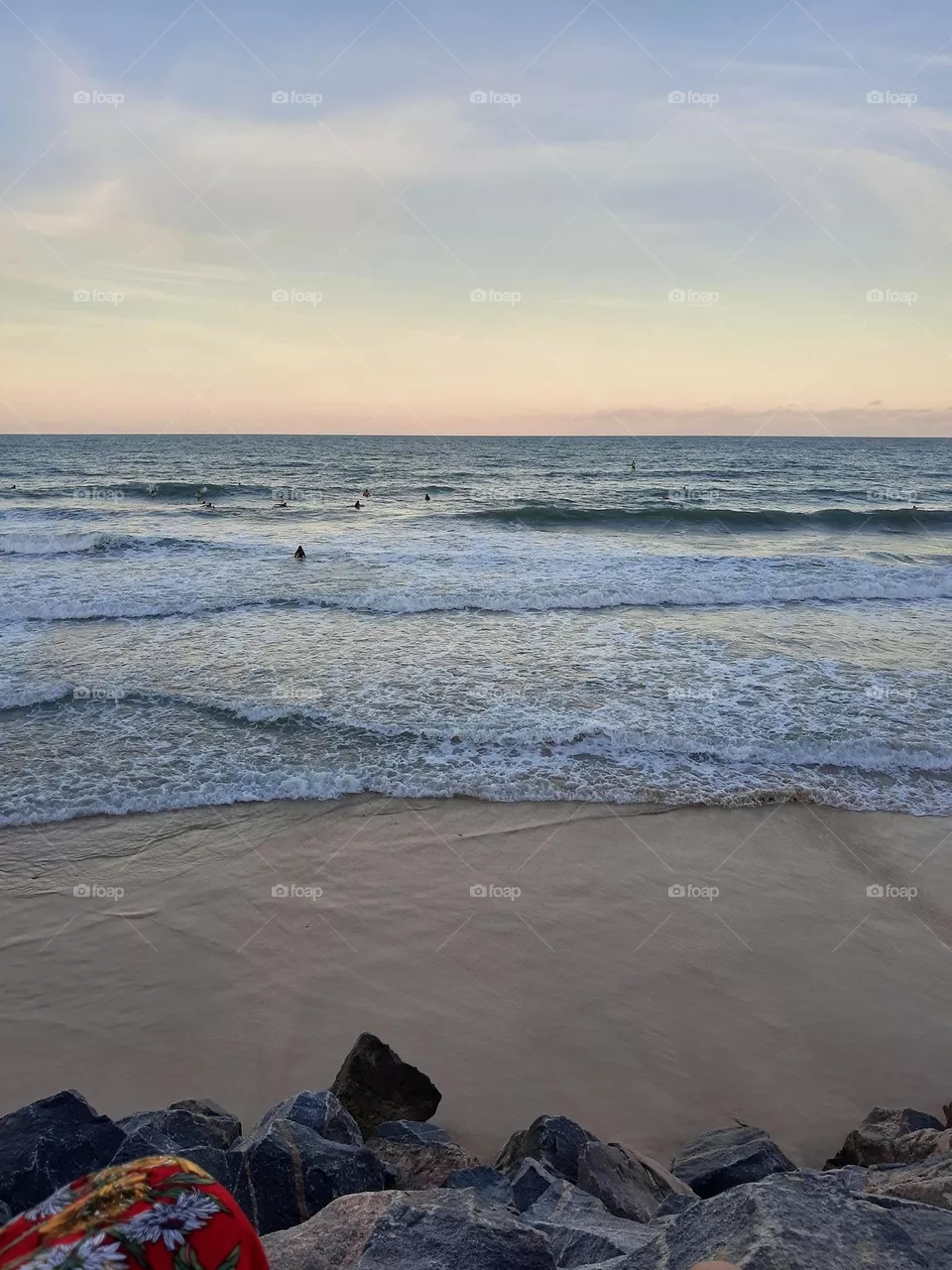 Surf and sunset