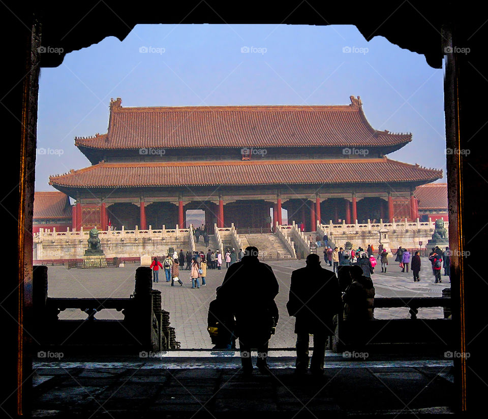 Forbidden city in Beijing, China. 