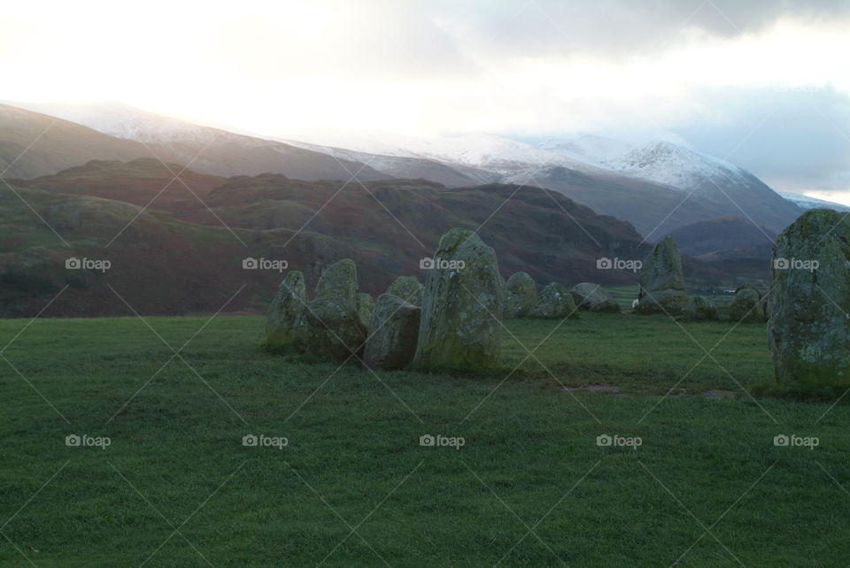 Castlerigg stone circle Lake District 