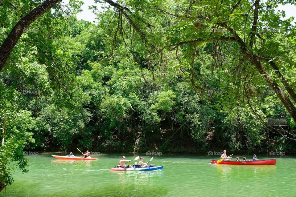 people do kayaking in Austin TX