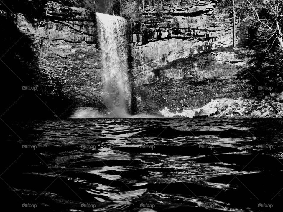 Hiking around Foster Falls in South Cumberland State  Park in Tennessee