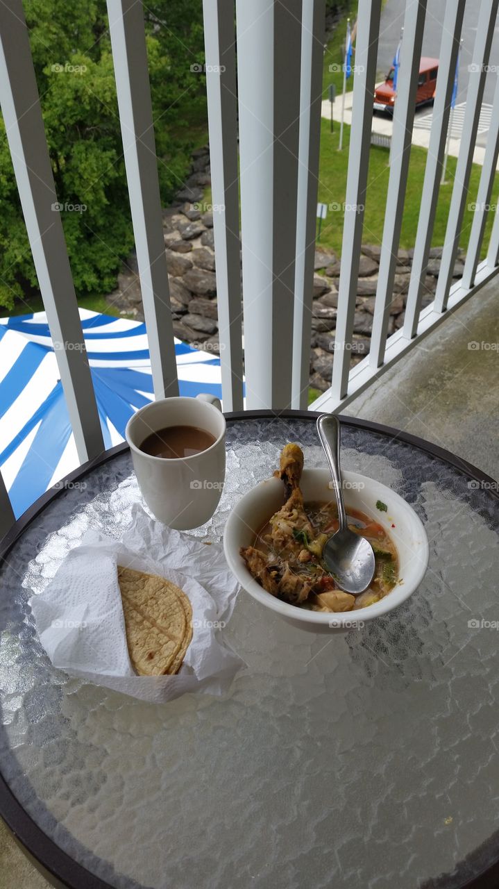 Lunch On the Balcony