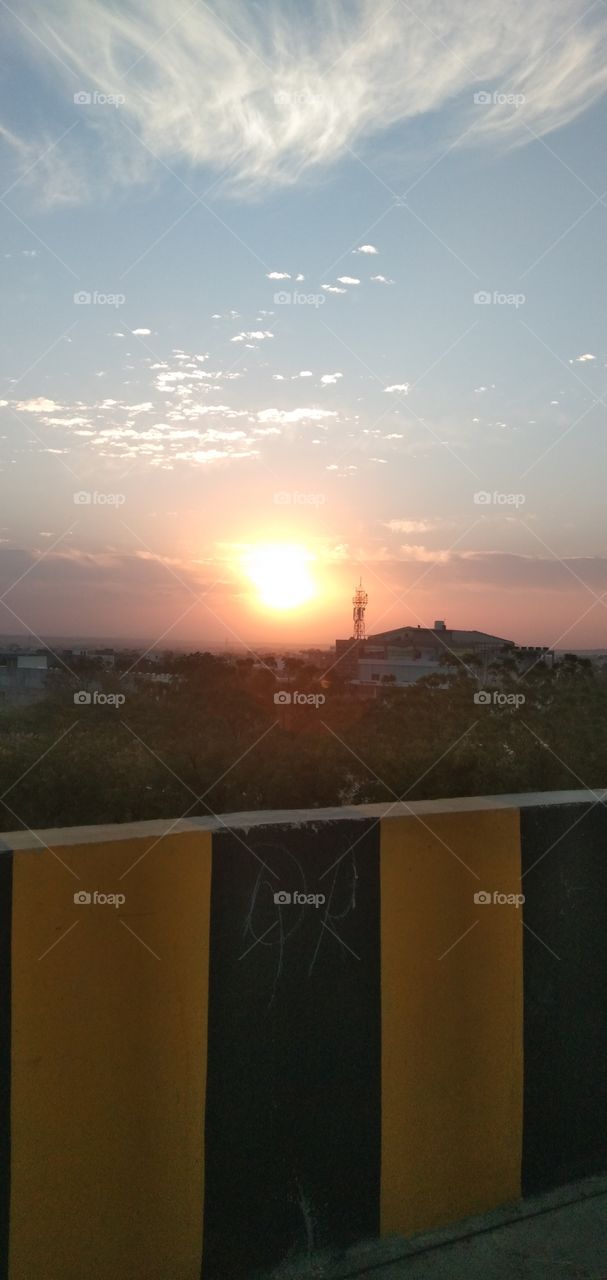 Bright morning with right sun