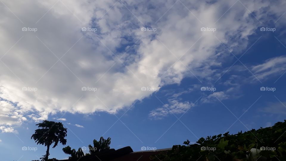 Beautiful cloud in the sky Indian village