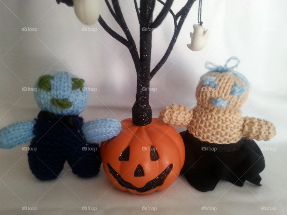 Knitted Dolls for Halloween